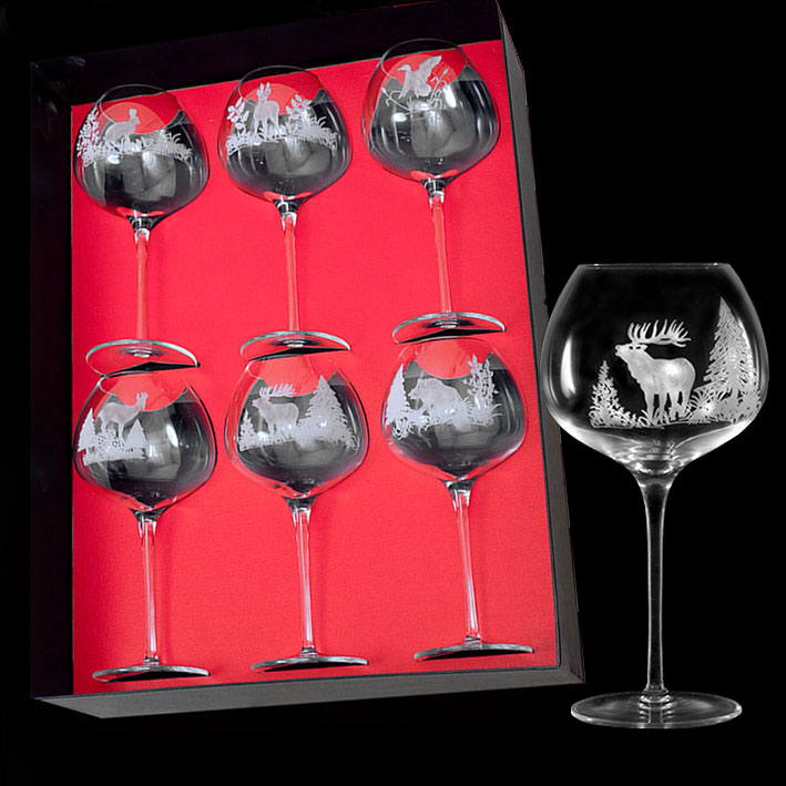 Coffret Vin Rouge Super 80 cl Taille chasse – Cristal de Dabo